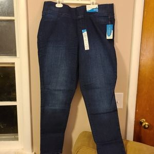 Womens Dark Denim Jeggings